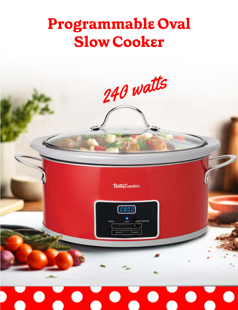 Betty Crocker 6QT Oval Digital Slow Cooker