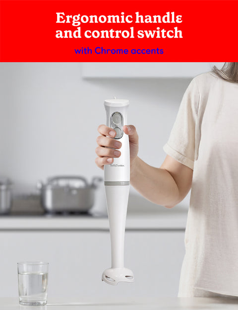 Betty Crocker 2-SPEED Hand Blender WITH MIXING BEAKER & LID