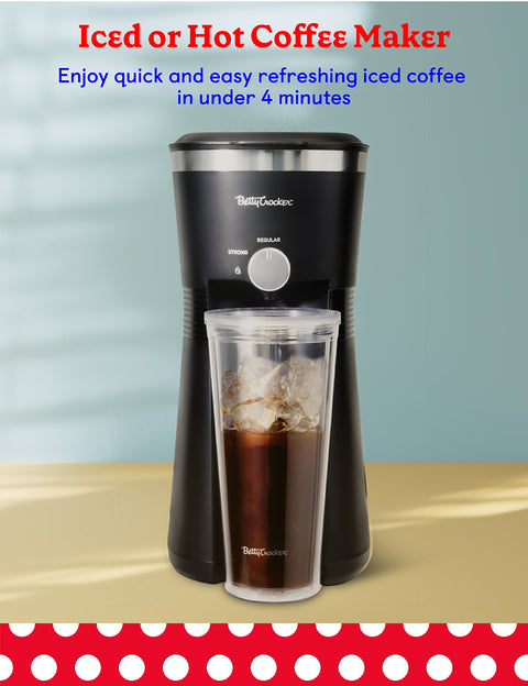 Betty Crocker Coffee Maker for Iced & Hot Brew