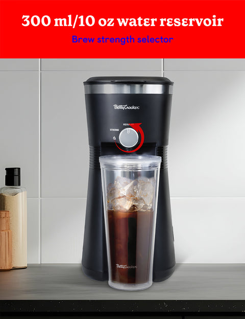 Betty Crocker Coffee Maker for Iced & Hot Brew