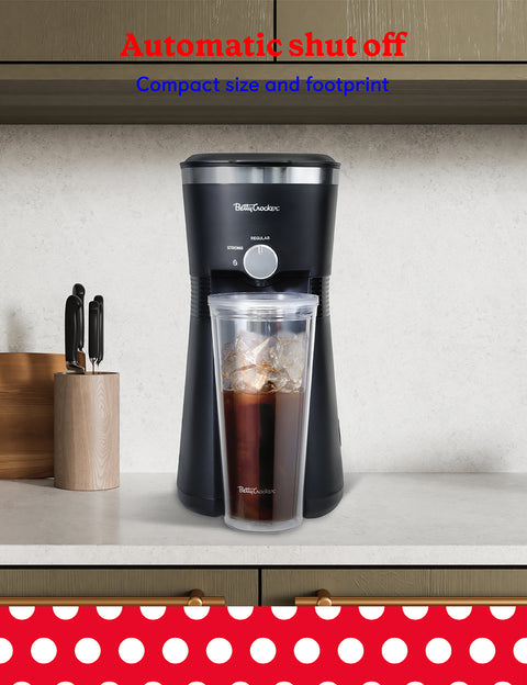 Betty Crocker Coffee Maker for Iced & Hot Brew