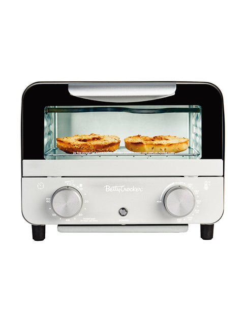 Betty Crocker Mini Toaster Oven, Compact Countertop Oven