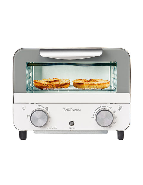Betty Crocker Mini Toaster Oven, Compact Countertop Oven