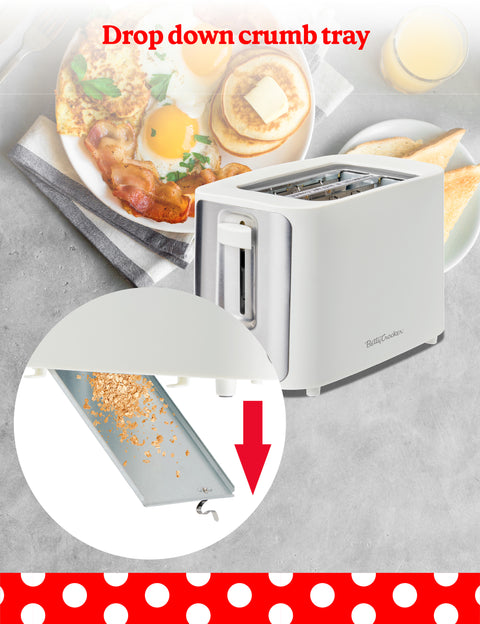 Betty Crocker 2-Slice Toaster, 900W