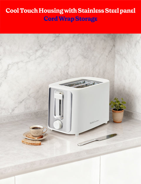 Betty Crocker 2-Slice Toaster, 900W