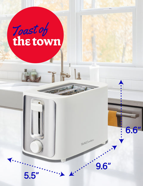 Betty Crocker 2-Slice Toaster, 900W